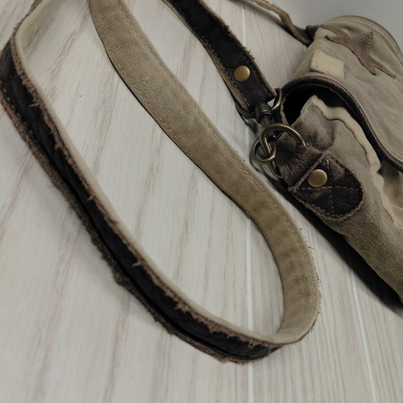 Myra Bag Star Crossbody Canvas Purse for Women Vintage Fashion Medium Handbag - Picture 4 of 16